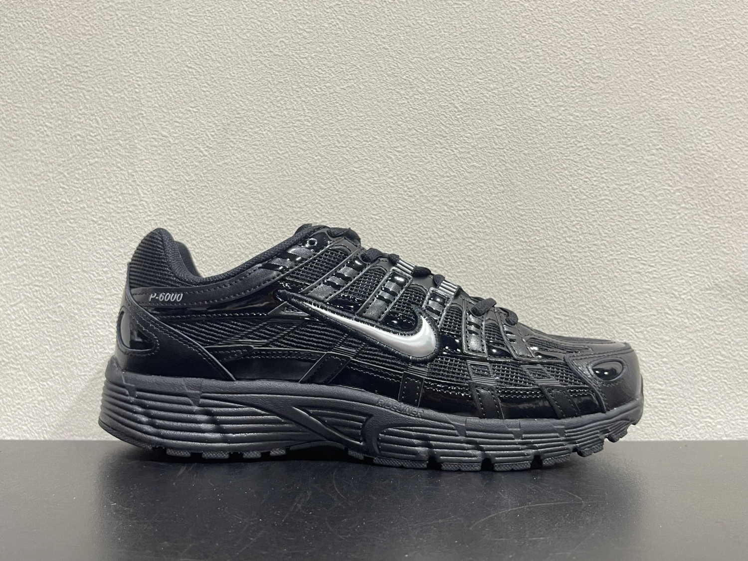 Nike Bomberman Series Sneakers – Triple Black & Metallic Silver