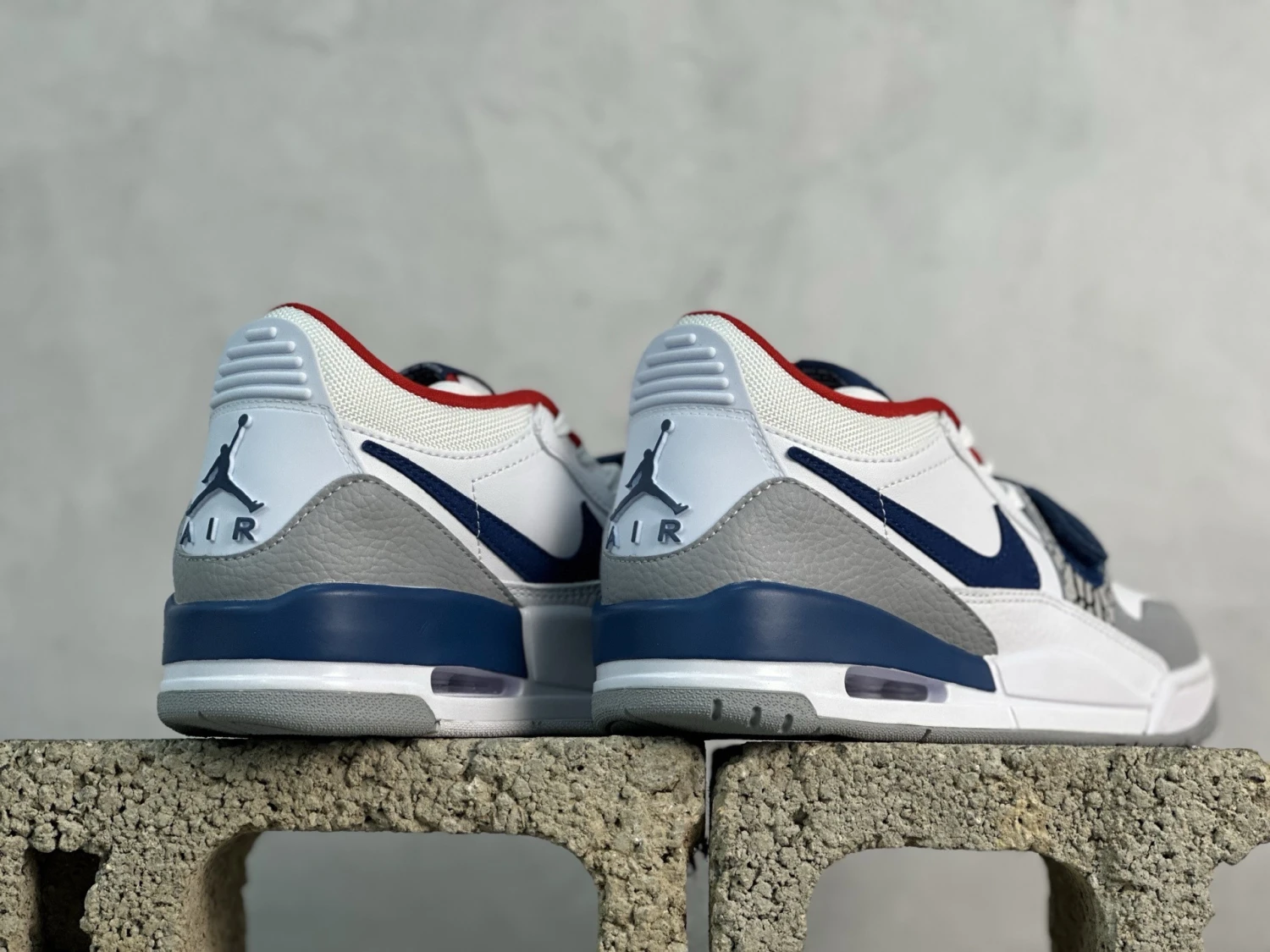 Air Jordan Legacy 312 Low "White Grey Navy Red" Premium Sneakers