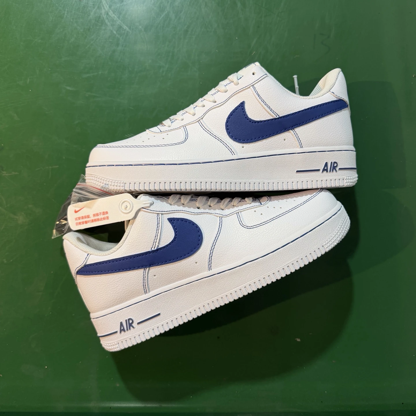 Nike Air Force 1 Low Sneakers – White & Royal Blue