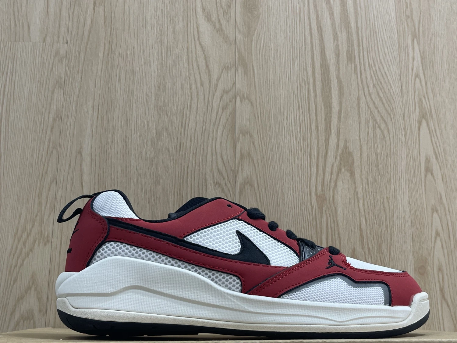 Nike Air Jordan Red White Black Mesh Lifestyle Sneaker