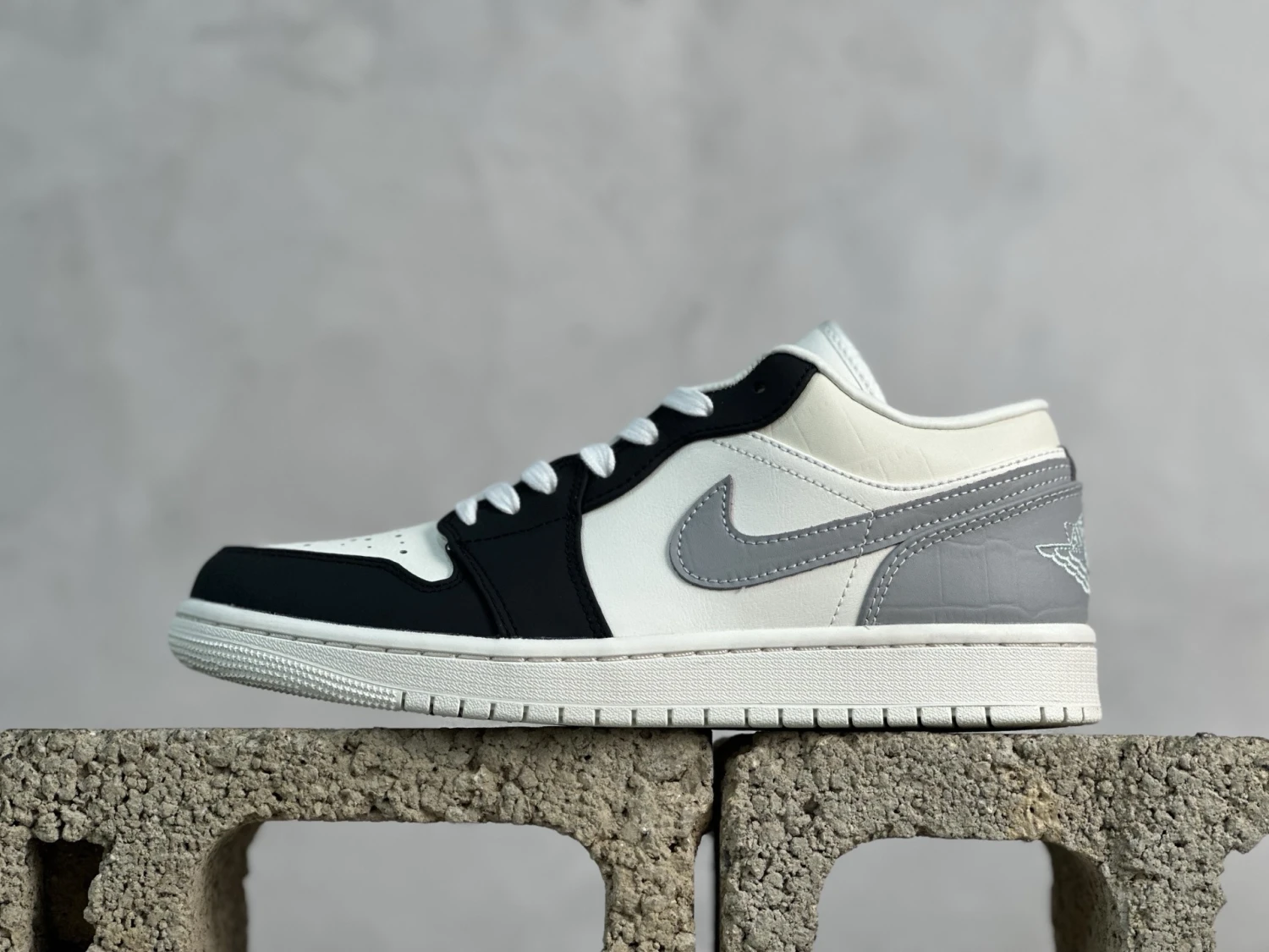 Air Jordan Low – Black, White & Grey Sneakers