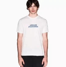 Armani Exchange Men's Slim Fit White T-Shirt – Cotton Jersey Crew Neck