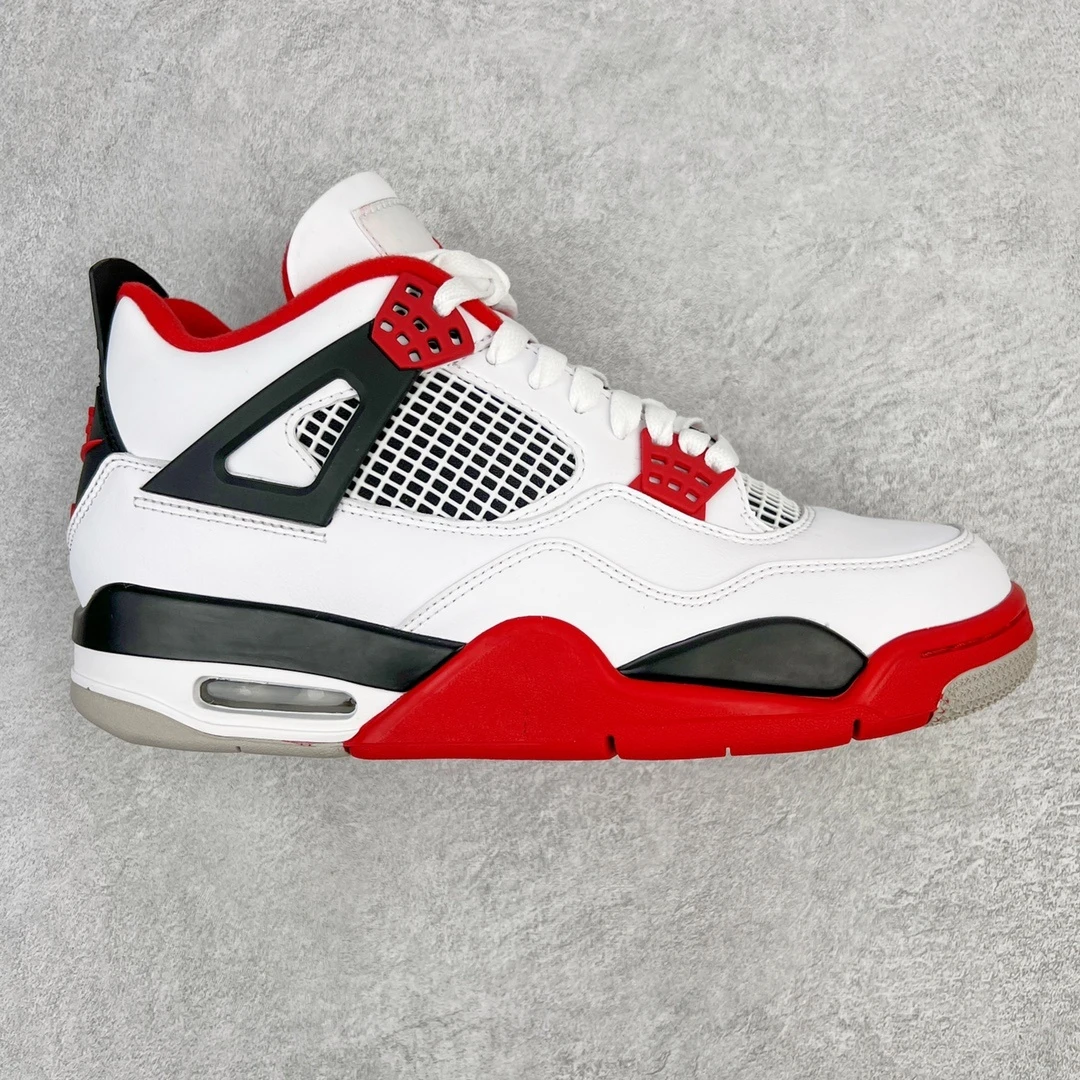 Air Jordan 4 Retro Sneakers – White Red Black