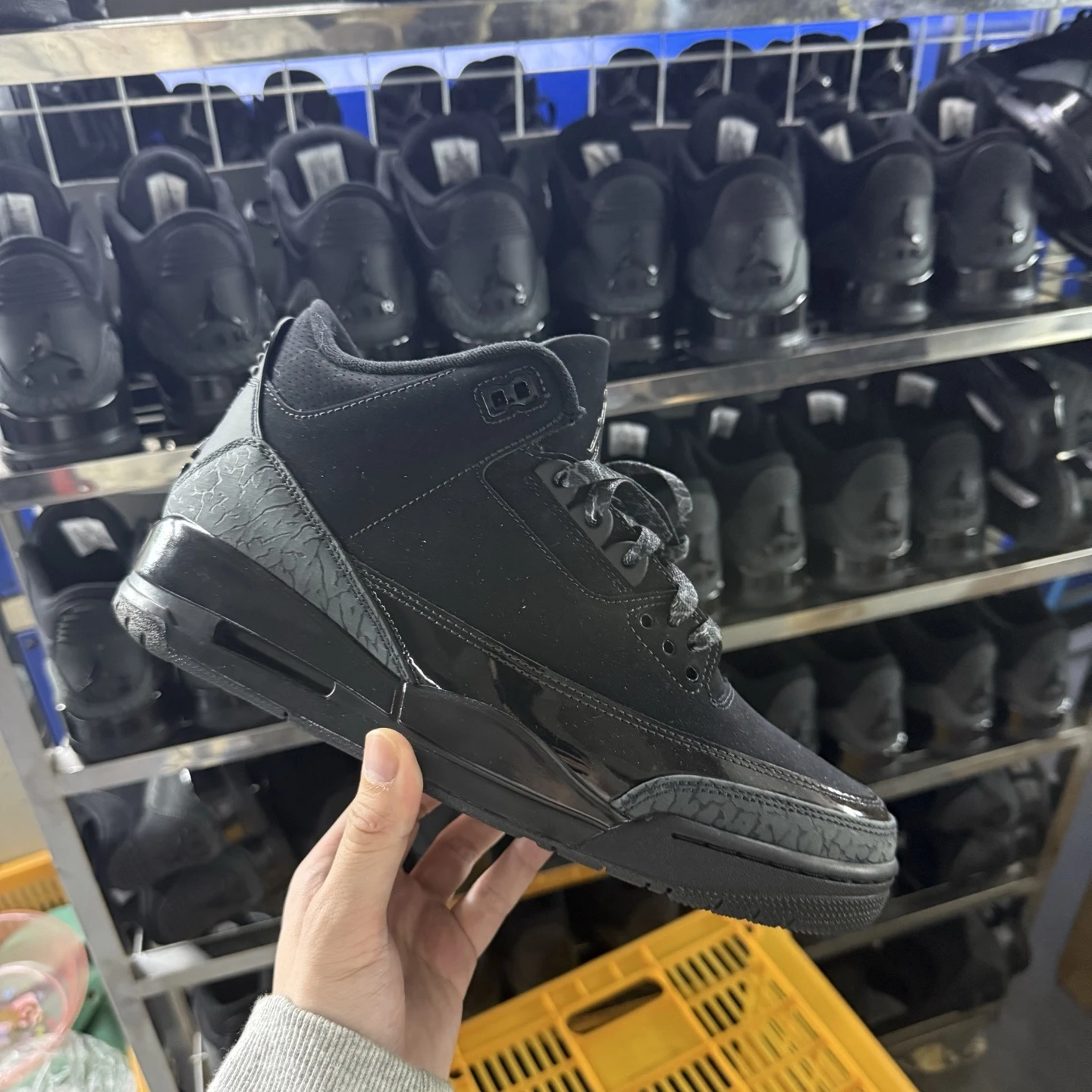 Air Jordan 3 Retro "Triple Black" Sneakers – Black/Anthracite