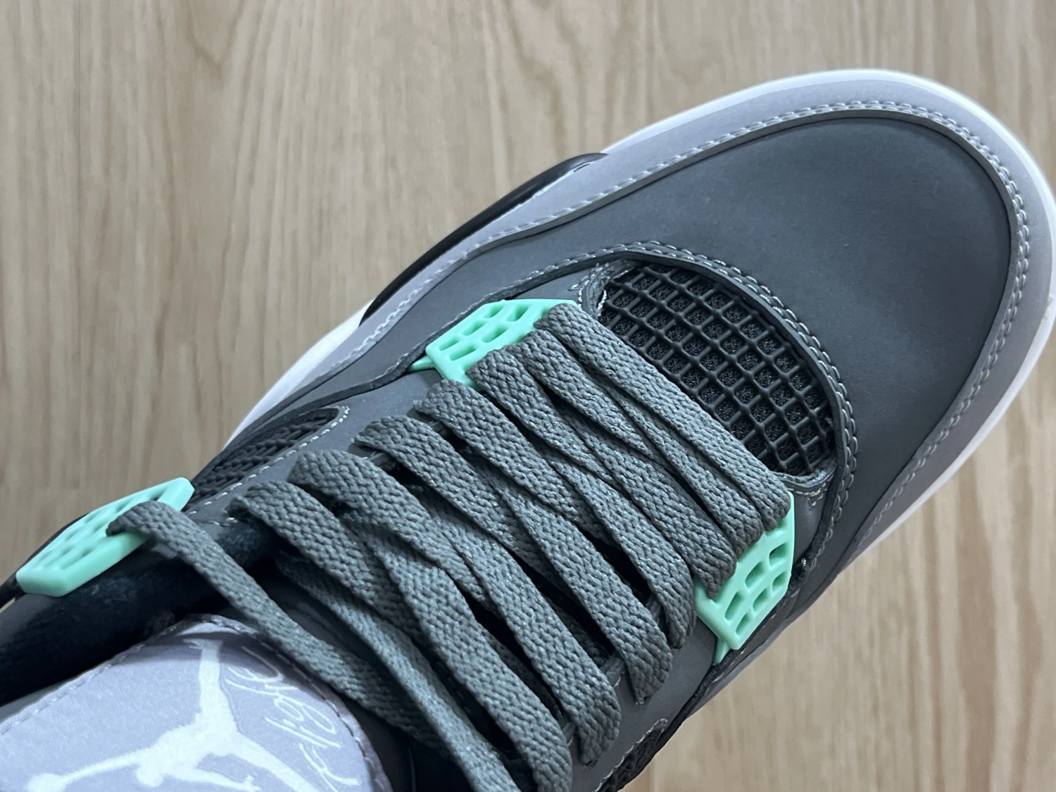 Air Jordan 4 Retro Dark Grey Mint Basketball Sneaker