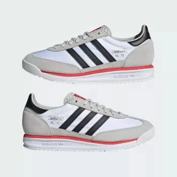 Adidas Men’s White Sporty Slip-On Sneakers