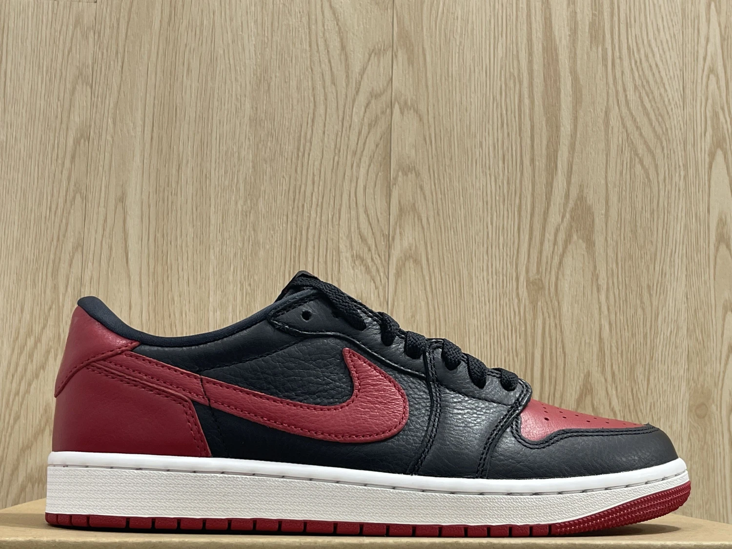 Nike Air Jordan 1 Low Retro Bred Red & Black Sneaker