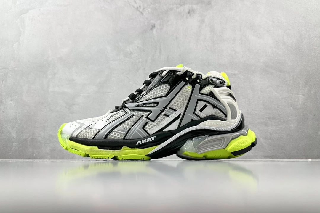 Balenciaga Runner White Volt Green Designer Sneaker