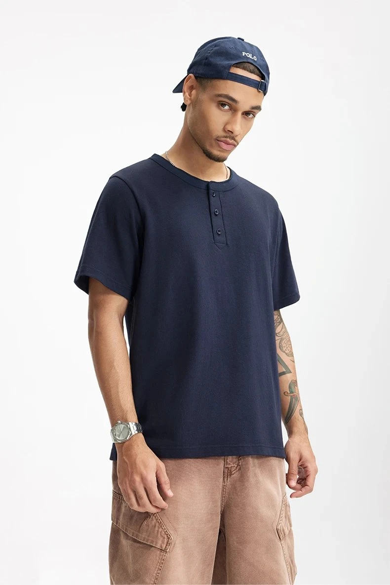 Heavyweight Linen-Cotton T-Shirt for Men