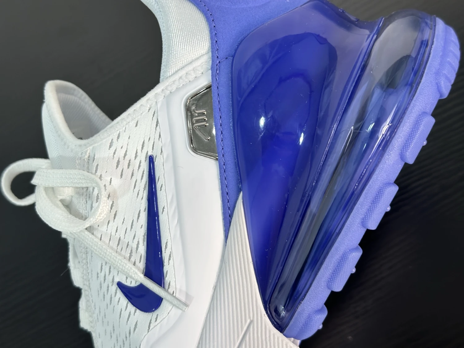Nike Air Max 270 Sneakers – White & Royal Blue