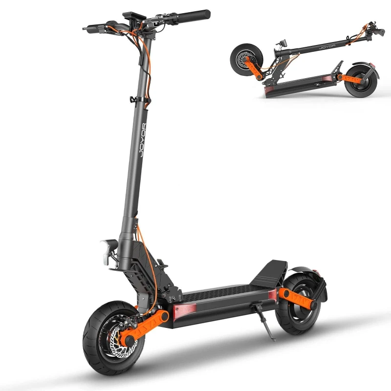 High-Performance 600W Electric Scooter, 31Mph Max Speed, 10-Inch Tires, 48V 13AH Battery, Foldable Design