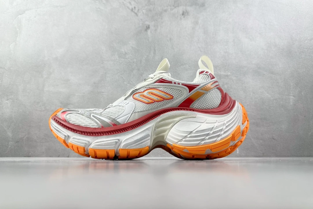 Balenciaga Track Sneakers “White / Silver / Orange”