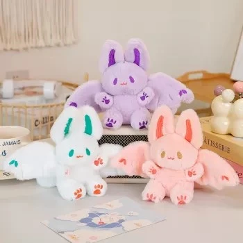 Bat Bunny Plush Pendant Keychain