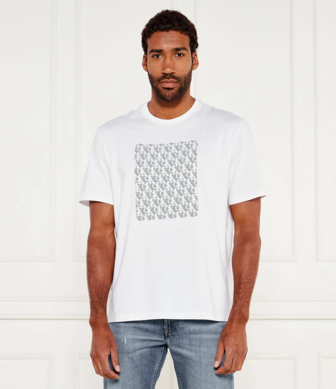 Calvin Klein Jeans Men’s White Printed T-Shirt