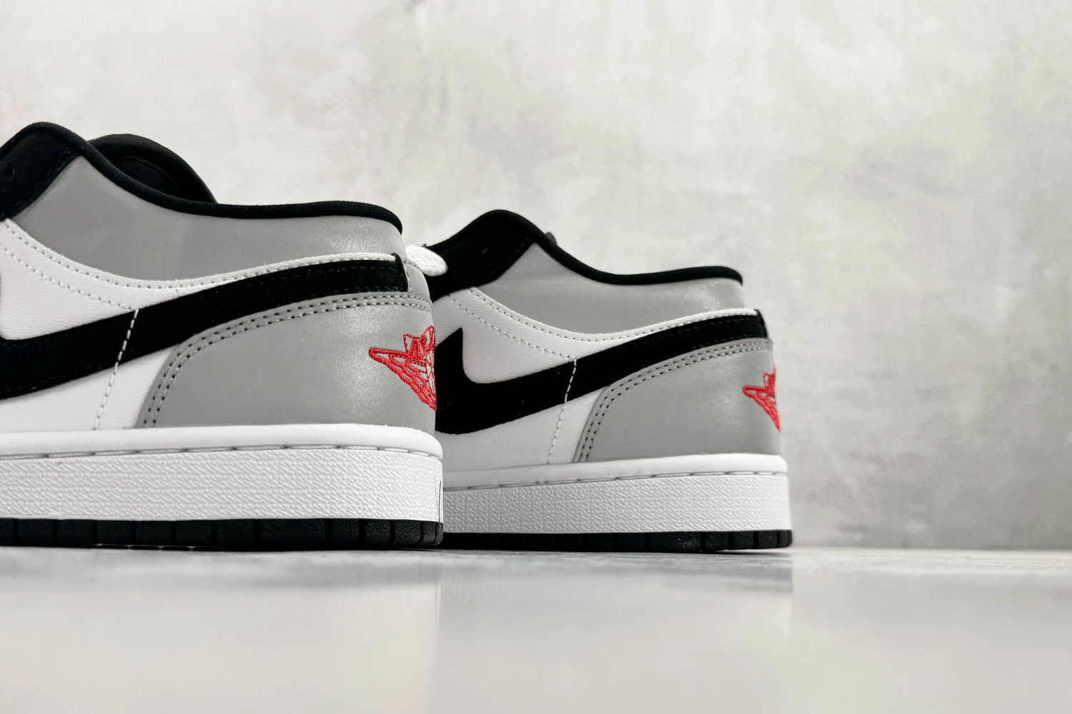 Nike Air Jordan Low Black White Red Logo