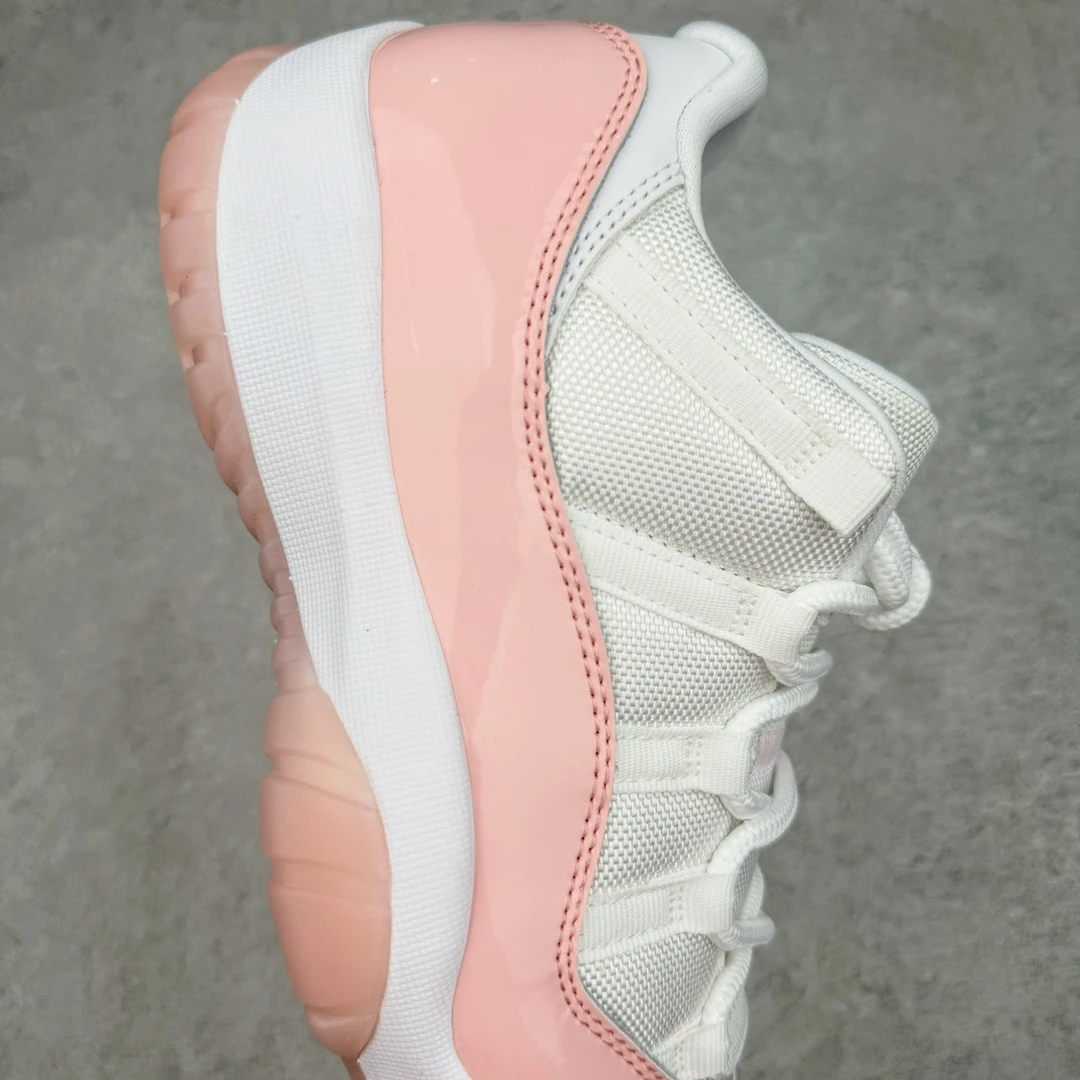 Air Jordan 11 Low "White & Soft Pink" Premium Sneakers
