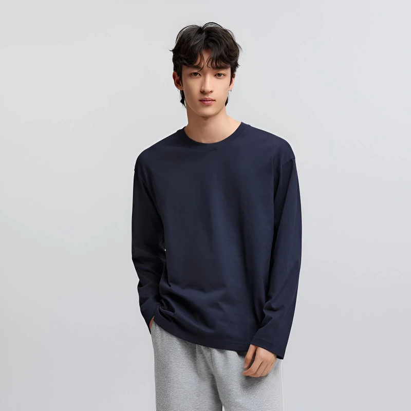 Men's Pure Cotton Long Sleeve T-Shirt