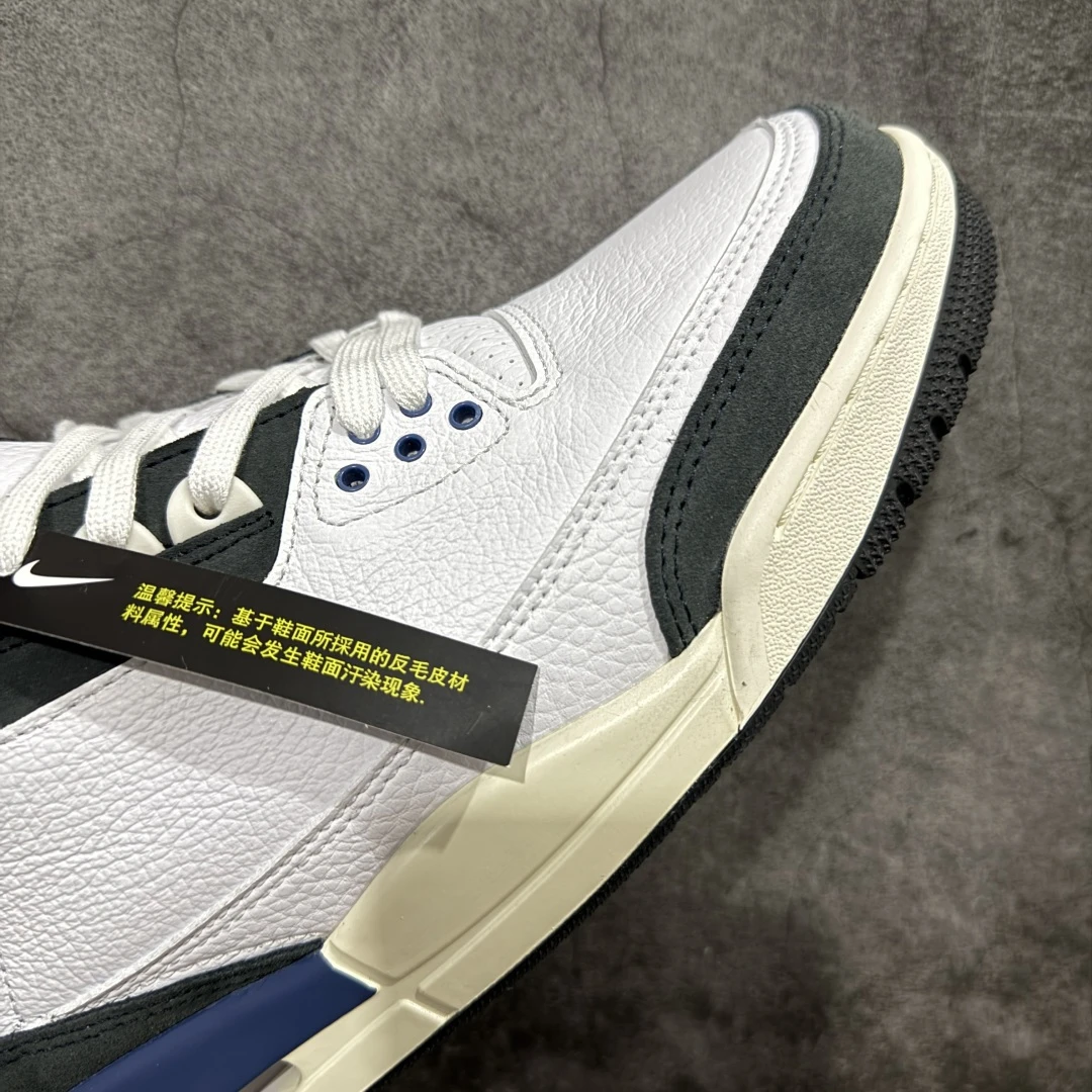 Air Jordan 3 Retro Sneakers – White Black True Blue