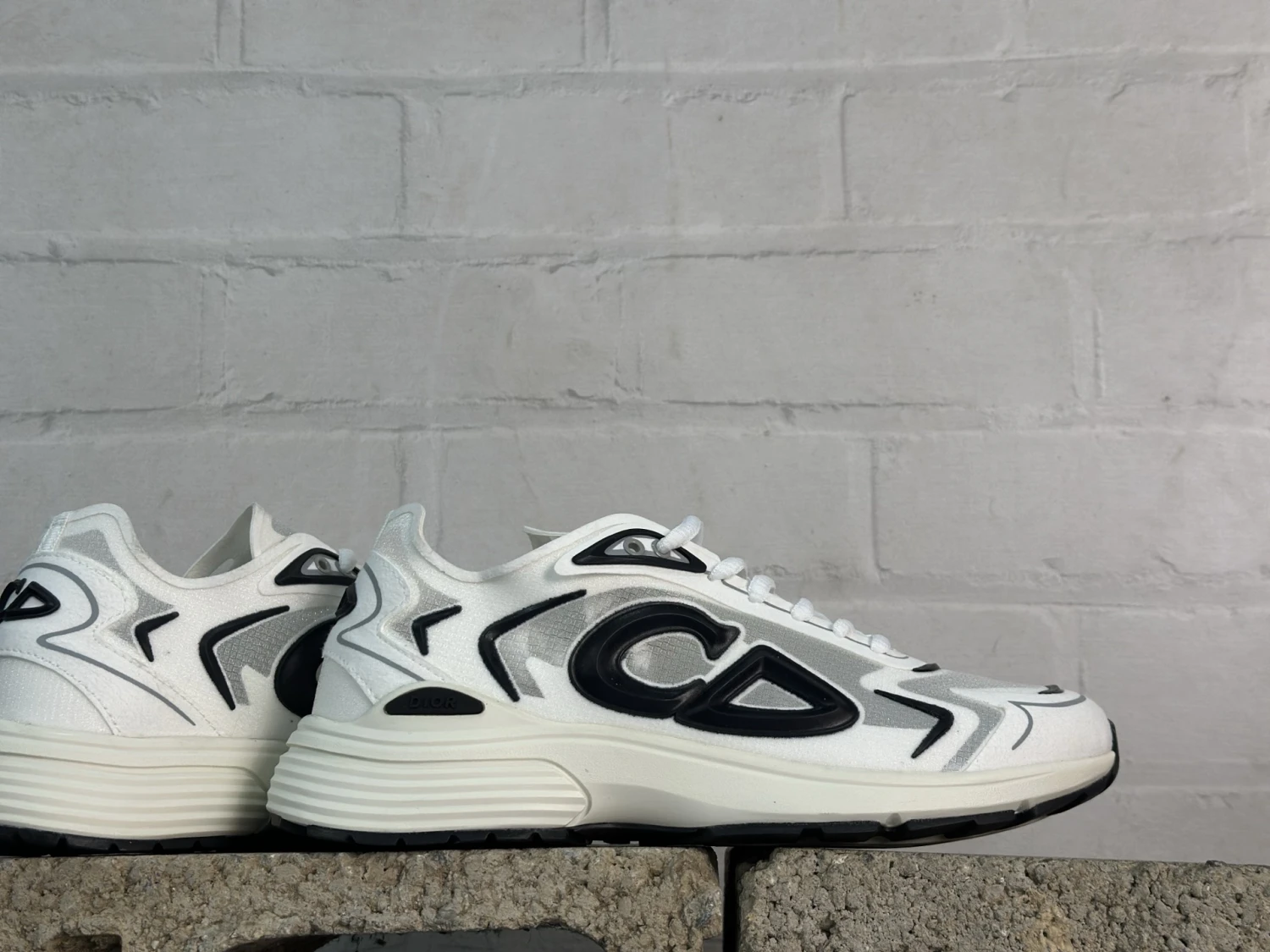 Dior B30 Premium Luxury Sneakers – White, Grey & Black Designer Running Shoes