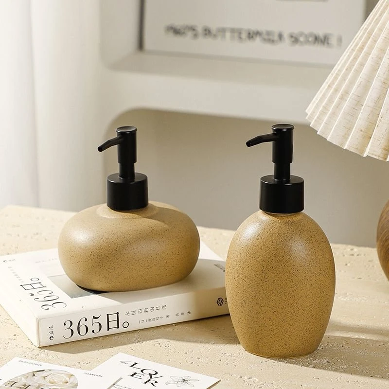 Ceramic Oval Soap & Lotion Dispenser