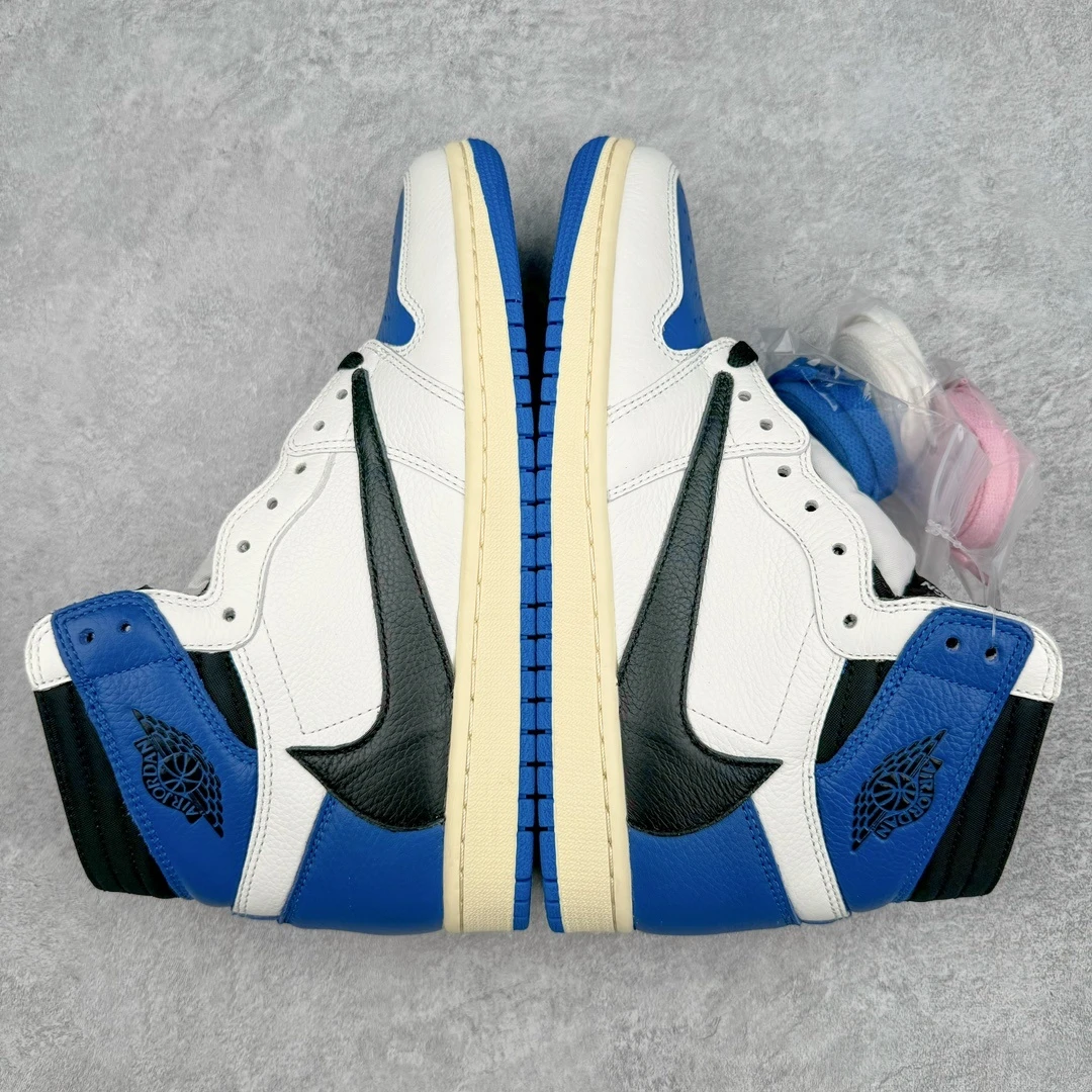 Air Jordan 1 Low x Fragment Design Sneakers – White Blue Black