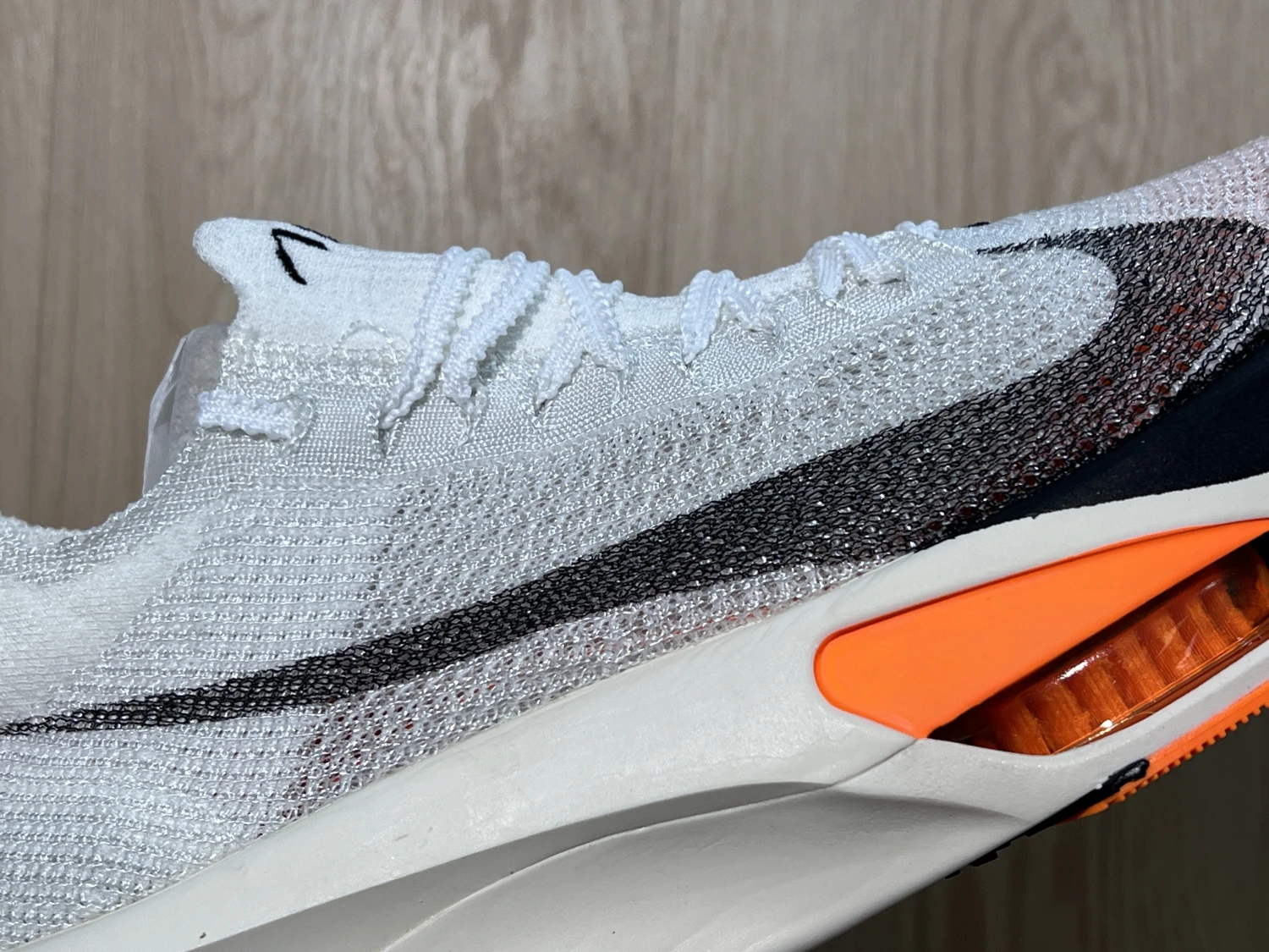 Nike Air Zoom Racing Sneakers – White Black Orange