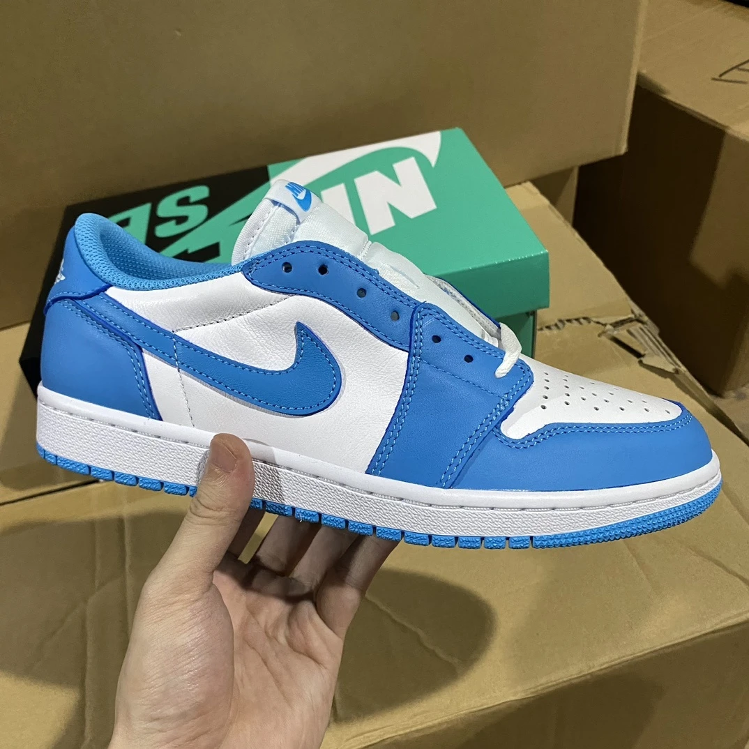 Air Jordan 1 Low Sneakers – White/University Blue