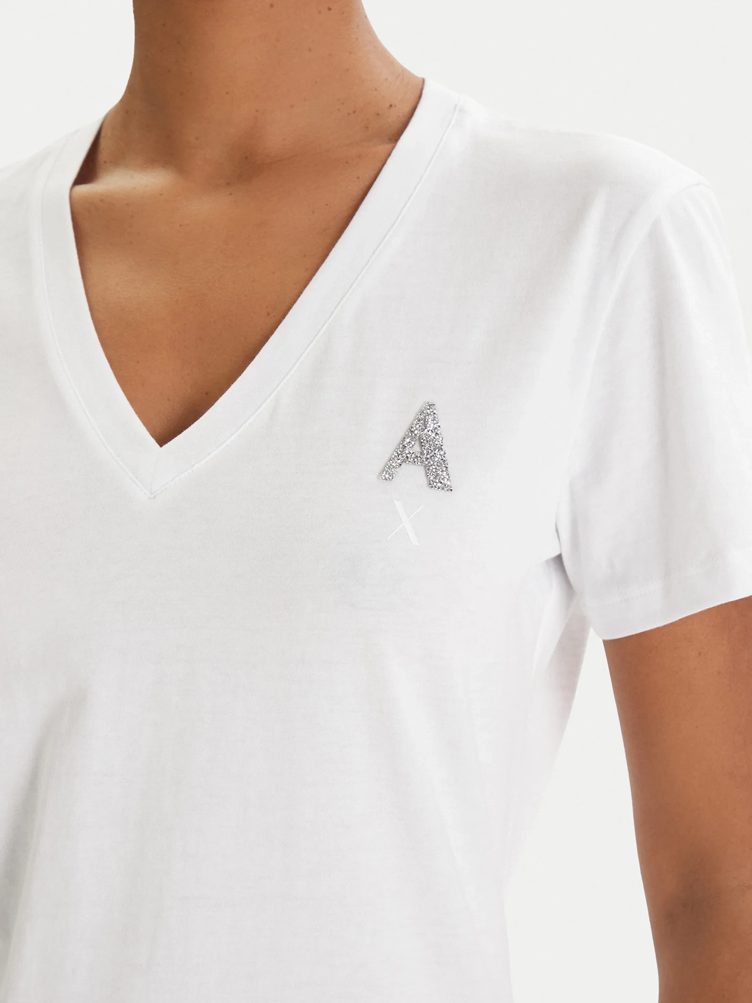 Calvin Klein Jeans Boxy Cropped Logo T-Shirt in Powder Orange