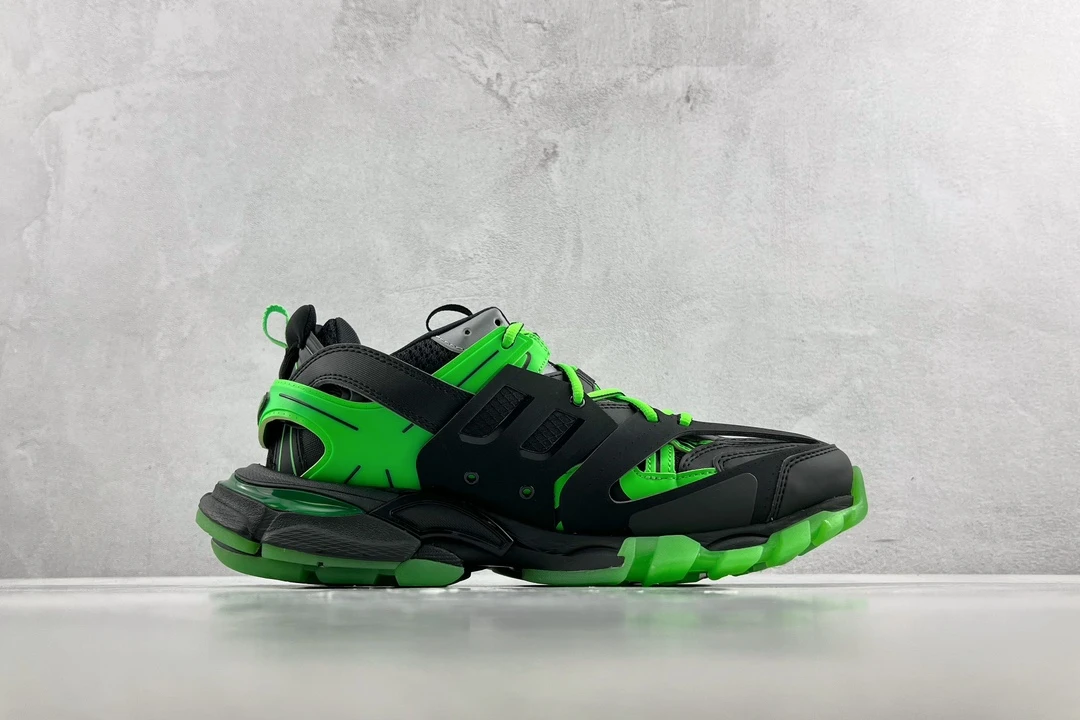 Balenciaga Track Sneaker – Black & Neon Green Edition