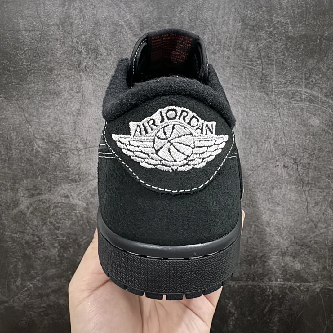 Nike Air Jordan 1 Low OG "Black & Dark Grey" – Men's Premium Low-Top Sneakers