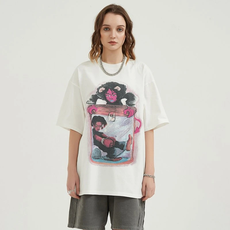 Funny Graphic Cotton T-Shirt for Men and Women