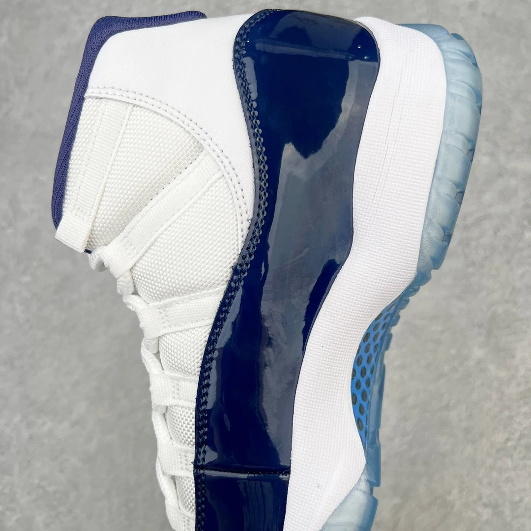 Air Jordan 11 Low "White, Royal Blue & Purple" Premium Sneakers