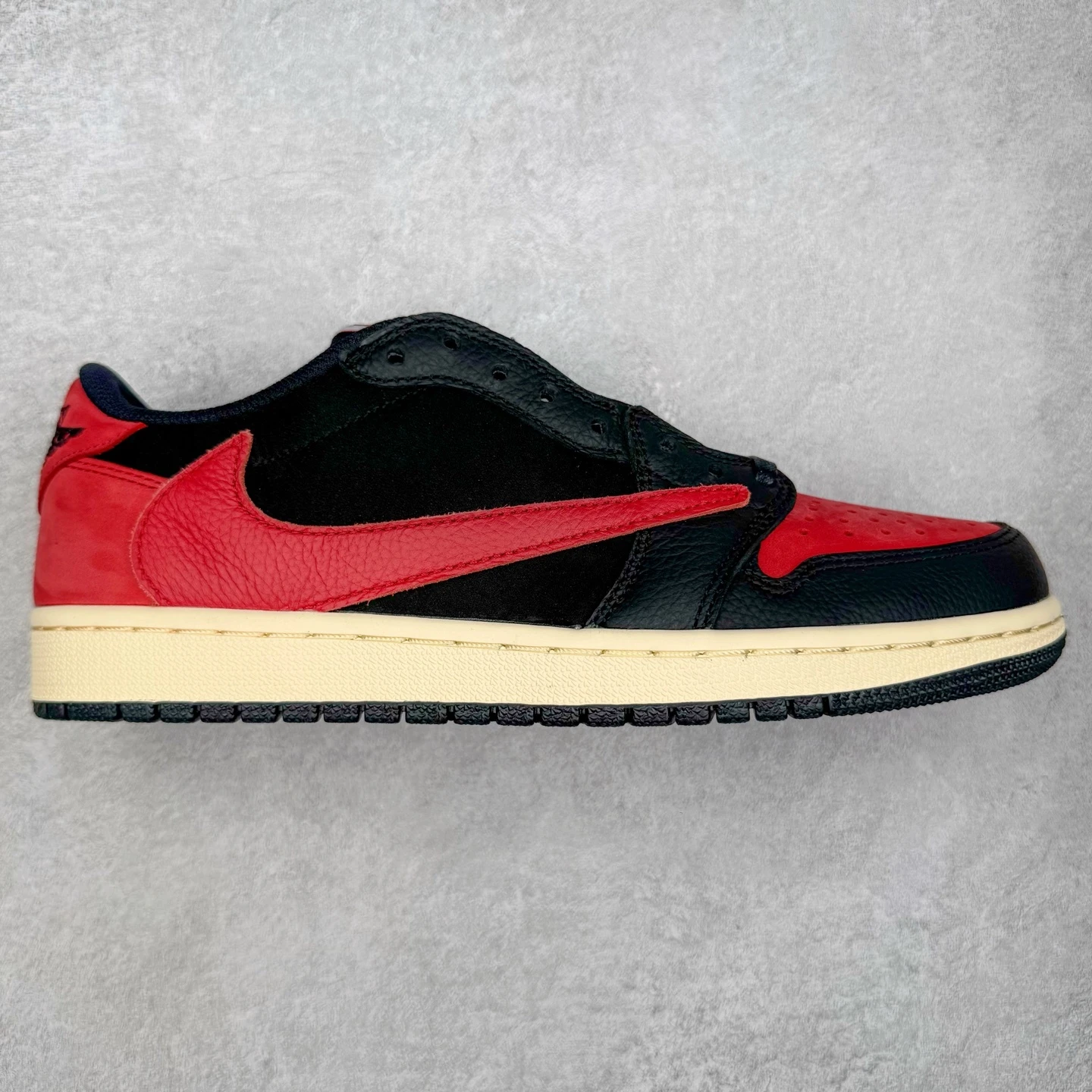 Nike Air Jordan 1 Low "Black/Red" Lifestyle Sneakers