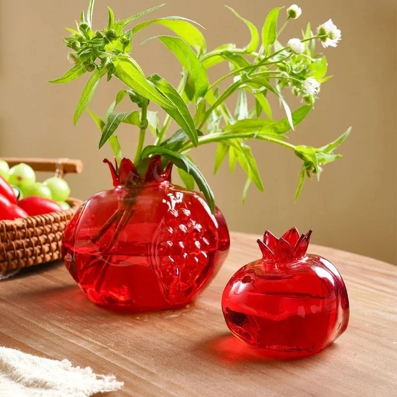Pomegranate Glass Vase