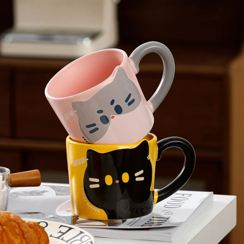 Cute Cartoon Cat Coffee Mug