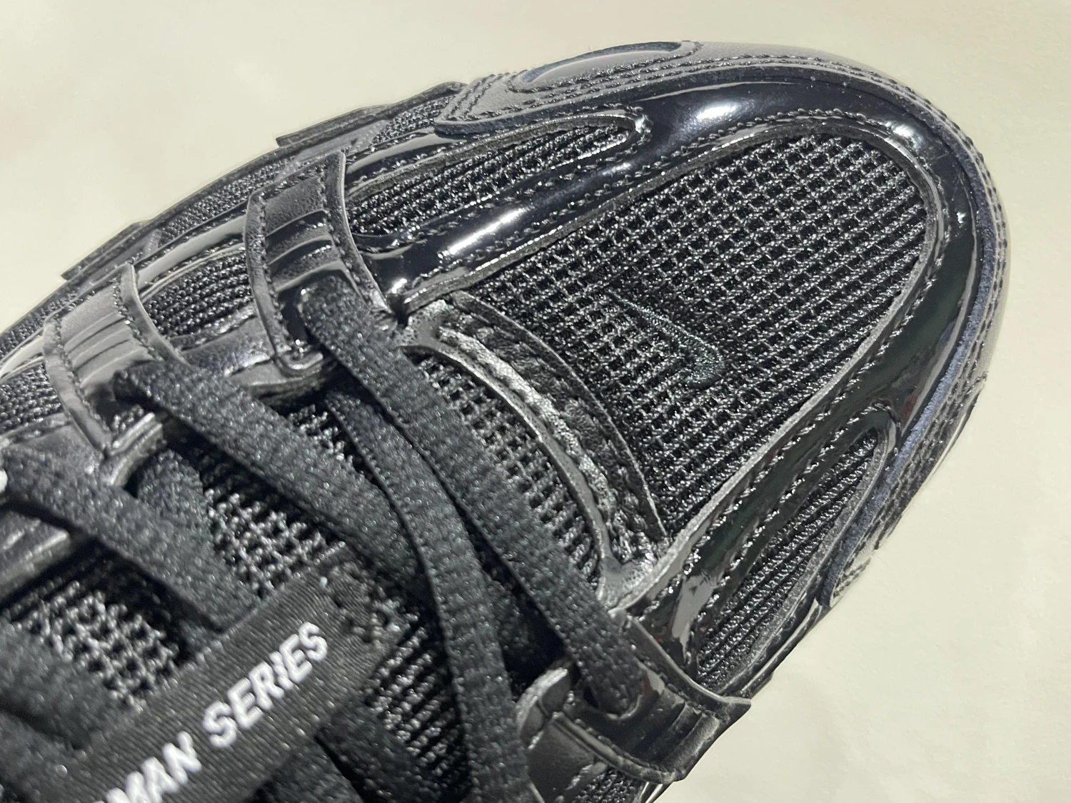 Nike Bomberman Series Sneakers – Triple Black & Metallic Silver