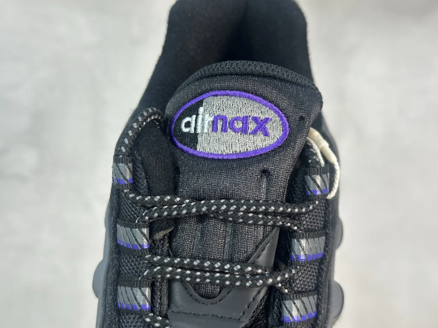 Nike Air Max 95 Sneakers – Triple Black & Purple