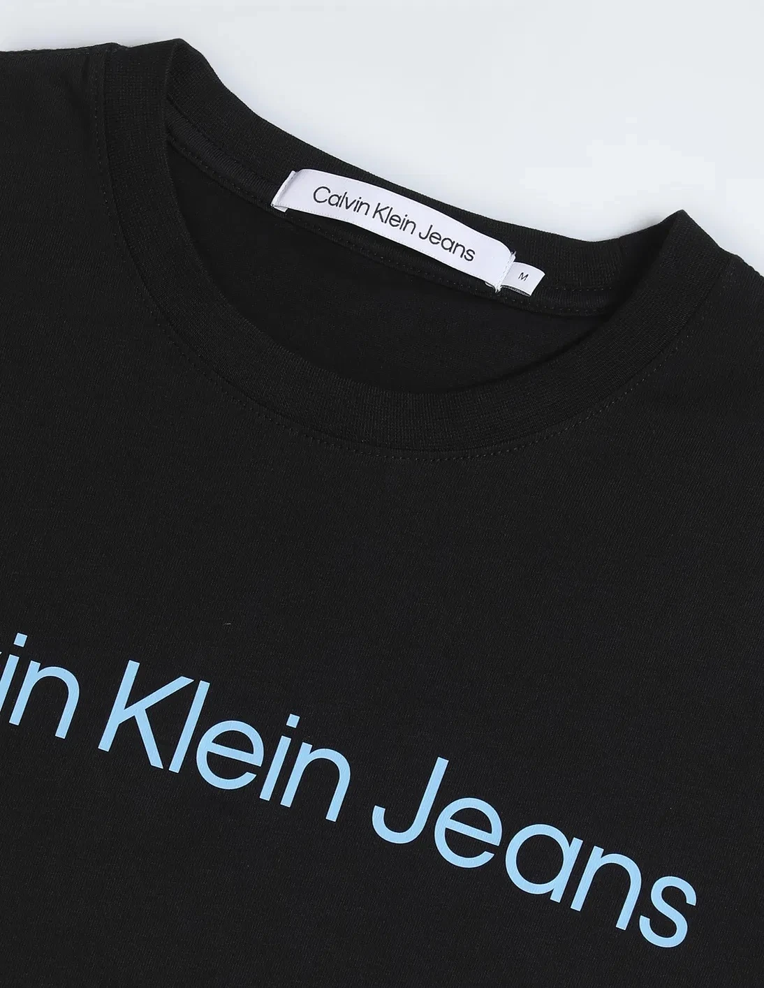 Calvin Klein Jeans Men's Black Printed Cotton T-Shirt – Fall/Winter Collection