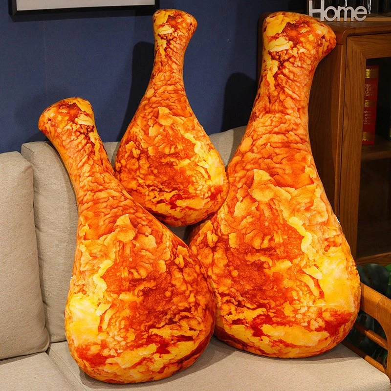 Chicken Leg Plush Pillow