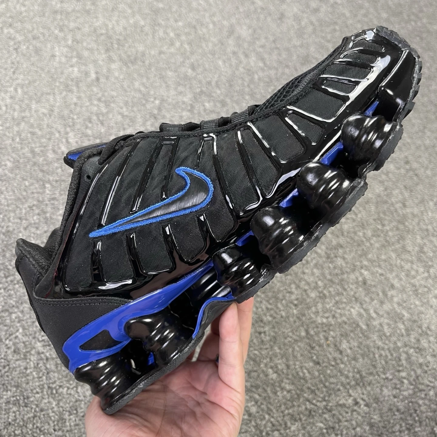 Nike Shox TL – Triple Black & Royal Blue