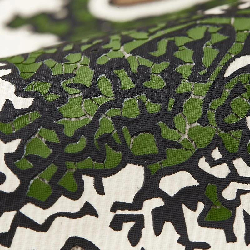 Men’s Green Plant Crack Print T-Shirt