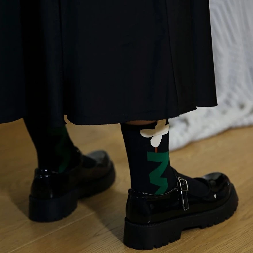 Fashion Women's Korea Style Flower Pattern Print Socks – Cute Short Socks