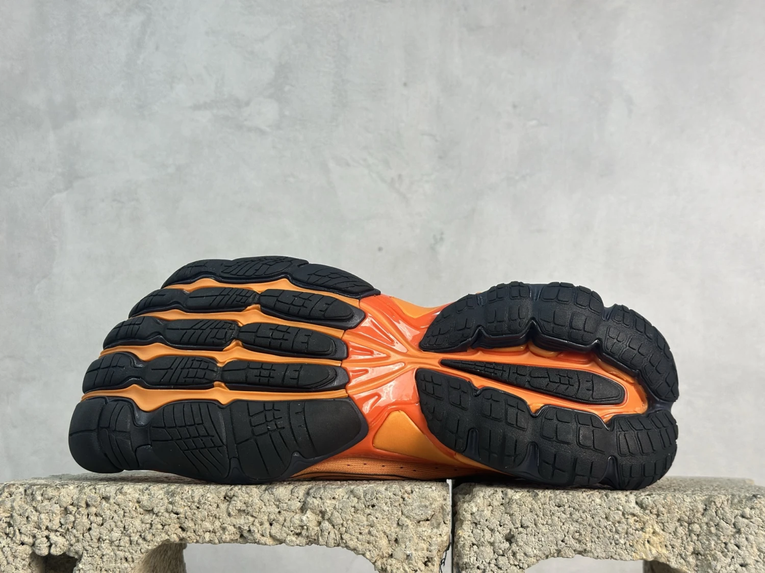 Balenciaga 3XL Knit Orange Black Luxury Designer Sneaker