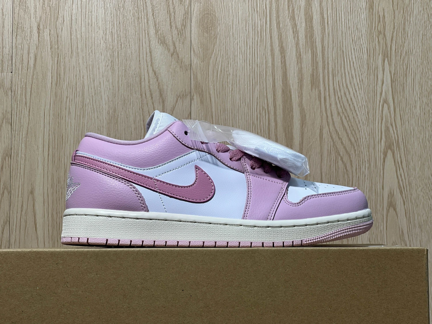 Jordan Pink & White Low-Top Casual Sneaker – Women's Fashion Edition