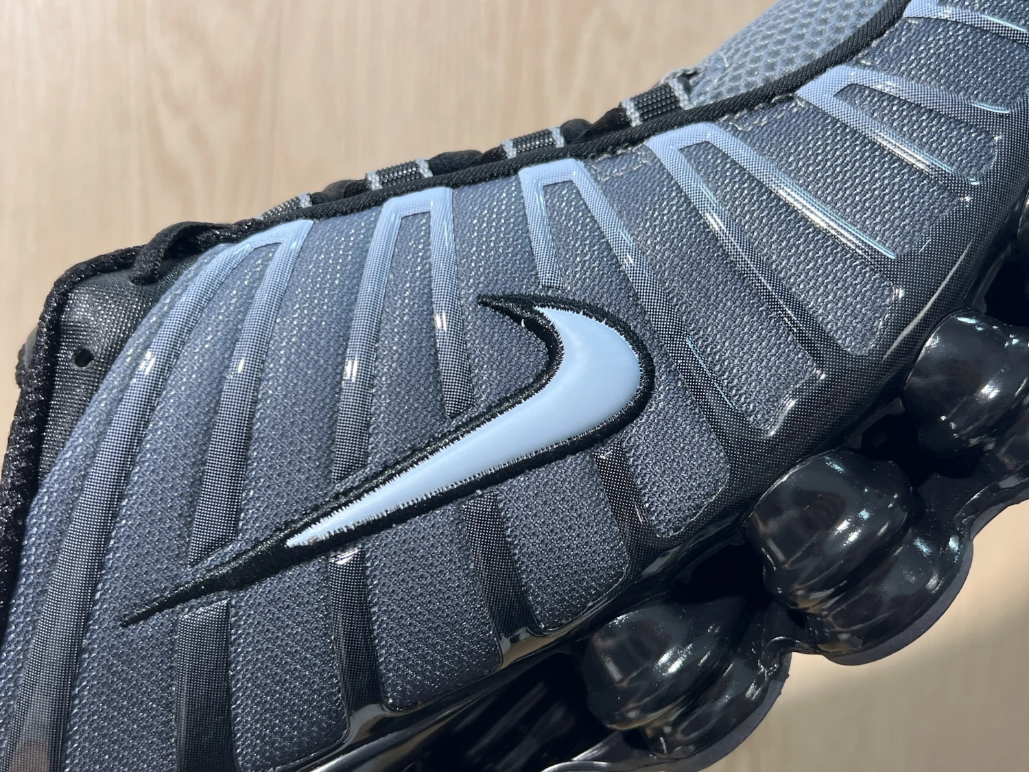 Nike Shox TL – Black, Metallic Silver & Ice Blue