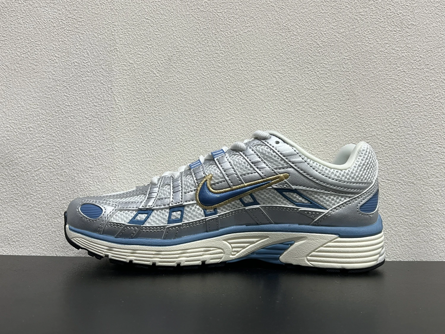Nike P-6000 White Silver Blue Running Sneakers – Retro Lifestyle Sports Shoes