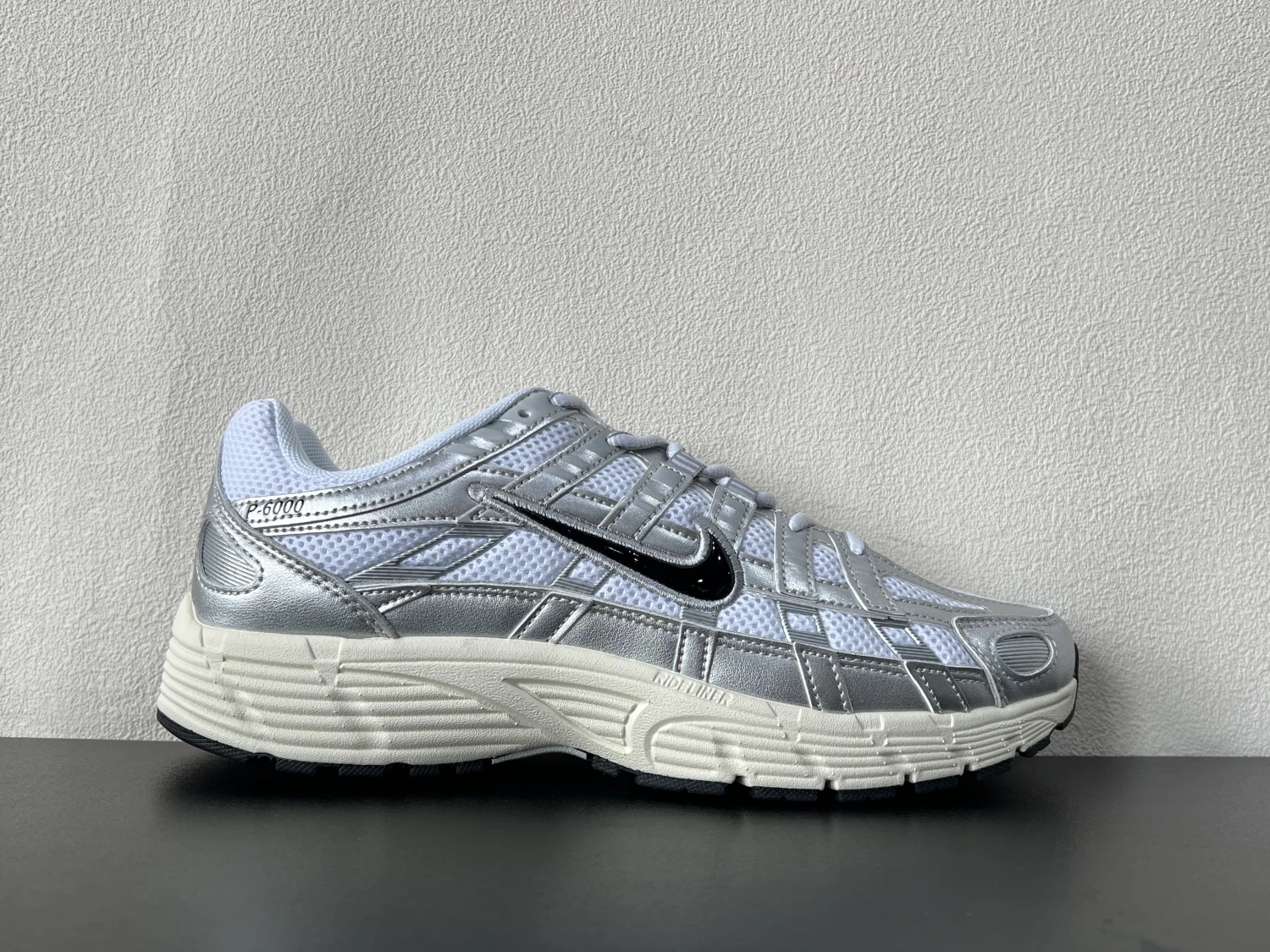 Nike P-6000 White Silver Black Running Sneakers – Retro Lifestyle Sports Shoes