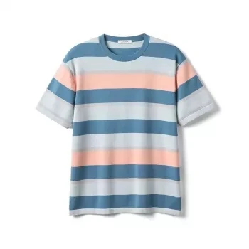 Men’s Oversized Striped Knit T-Shirt