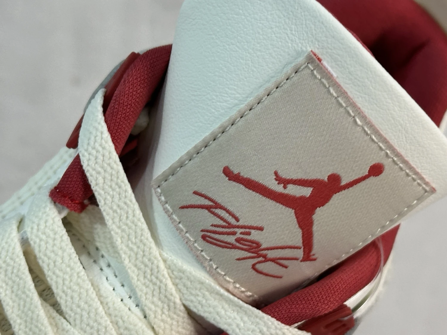 Jordan Premium White & Red Sneaker