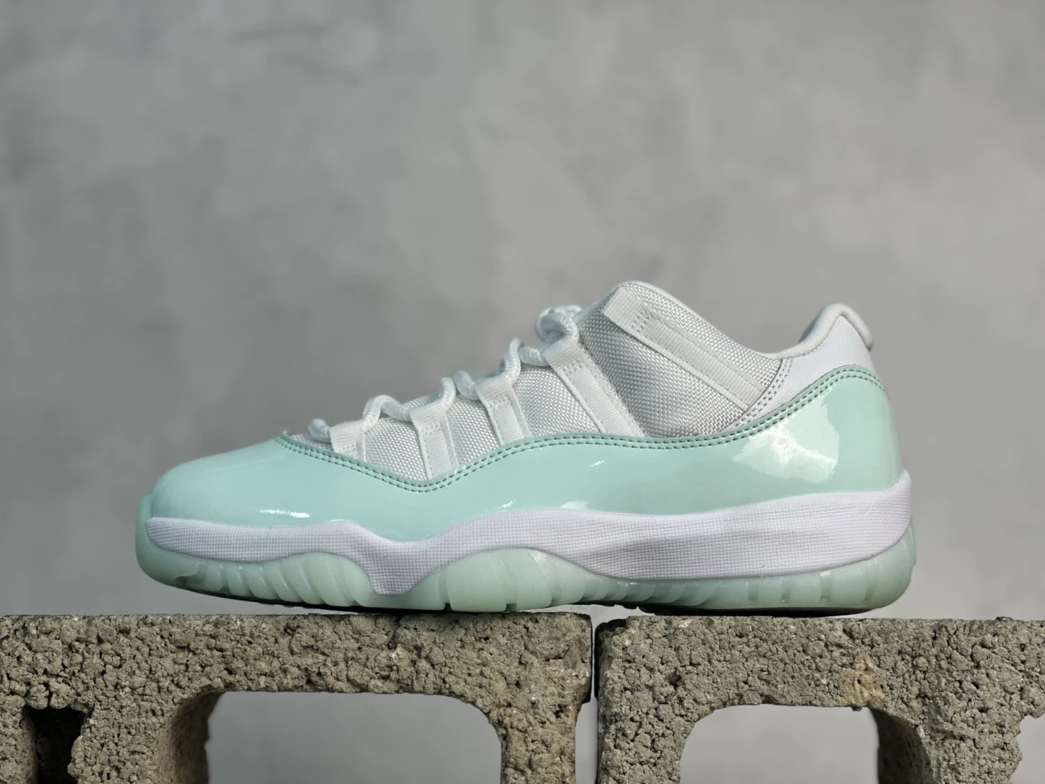 Air Jordan 11 Low "White Mint Green" Premium Sneakers